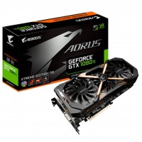Видеокарта GIGABYTE GeForce GTX1080 Ti 11Gb AORUS XTREME EDITION (GV-N108TAORUS X-11GD) GDDR5X, 352 Bit, 1632 MHz, 11448 MHz, 2 х HDMI, 3 x DisplayPort, DVI, кулер, радиатор, 8 + 8 pin