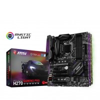 Материнская плата 1151 (H270) MSI H270 GAMING PRO CARBON, H270, 4xDDR4, CrossFireX, Int.Video(CPU), 6xSATA3, 2xM.2, 2xPCI-E 16x 3.0, 2xPCI-E 1x 3.0, 1xPCI, 1xM.2 (Key E), ALC1220, I219-V, 10xUSB3.1/6xUSB2.0, DVI/HDMI, ATX