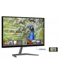 Монитор PHILIPS 246E7QDAB/00 23.6', IPS, 1920 х 1080, матовое, 16:9, DVI, HDMI, VGA, 2 х 3 Вт, 100х100 мм, 5мс(G&G), 0.272, черный