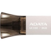 USB флеш накопитель ADATA 8GB UC330 Black USB 2.0 OTG (AUC330-8G-RBK)
