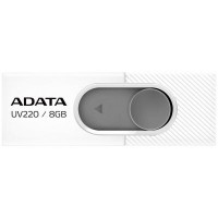 USB флеш накопитель ADATA 8GB UV220 White/Gray USB 2.0 (AUV220-8G-RWHGY)