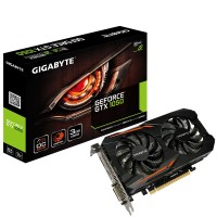 Видеокарта GeForce GTX1050 OC, Gigabyte, 3Gb DDR5, 96-bit, DVI/HDMI/DP, 1582/7008 MHz (GV-N1050OC-3GD)