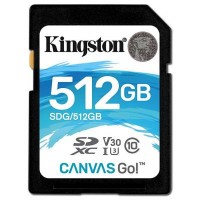 Карта памяти Kingston 512GB SDXC class 10 UHS-1 U3 (SDG/512GB)