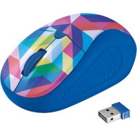 Мышка Trust Primo Wireless Mouse blue geometry (21480)