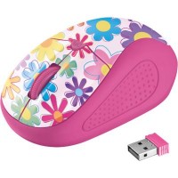 Мышка Trust Primo Wireless Mouse - pink flowers (21481)
