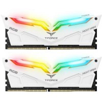 Модуль памяти для компьютера DDR4 16GB (2x8GB) 3000 MHz T-Force Night Hawk White RGB Team (TF2D416G3000HC16CDC01)
