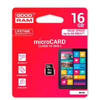 Карта памяти GOODRAM 16GB microSDHC Class 10 UHS-I (M1A0-0160R11)