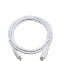 Кабель HDMI 3м Gembird (CC-HDMI4-W-10), V.1.4 с позолоченными коннекторами, белый