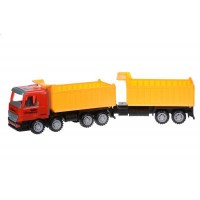 Спецтехника Same Toy инерционный Super Combination Самосвал красный с прицепом (98-87Ut-1)