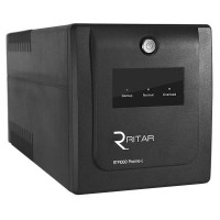 ИБП Ritar RTP1000 (600W) Proxima-L, LED, AVR, 5st, 4xSCHUKO socket, 2x12V7Ah, plastik Case. Q2