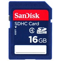 Карта памяти 16Gb SDHC SanDisk Class4 / SDSDB-016G-B35