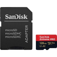 Карта памяти SANDISK 128GB microSDXC class 10 UHS-I U3 A2 Extreme Pro (SDSQXCY-128G-GN6MA)