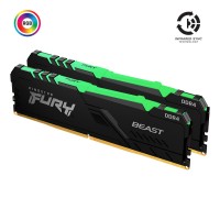 Модуль памяти DDR4 32GB (2x16GB) 3600 MHz Fury Beast RGB Kingston Fury (KF436C18BBAK2/32) CL18, 1.35 V