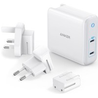 Зарядное устройство Anker PowerPort Atom III Duo - 60W 2xUSB-С (White) (A2629H21)