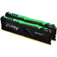 Модуль памяти DDR4 2x16GB/3200 Kingston Fury Beast RGB (KF432C16BBAK2/32)