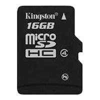 Карта памяти 16Gb microSDHC Kingston Class4 / без адаптера / SDC4/16GBSP