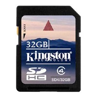 Карта памяти 32Gb SDHC Kingston Class4 / SD4/32GB