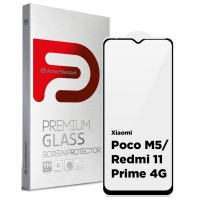 Стекло защитное Armorstandart Full Glue Xiaomi Poco M5/Redmi 11 Prime 4G Black (ARM62957)
