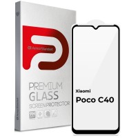 Стекло защитное Armorstandart Full Glue Xiaomi Poco C40 Black (ARM62954)