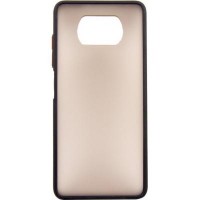 Чехол для мобильного телефона Dengos Matt POCO X3, black (DG-TPU-MATT-68)