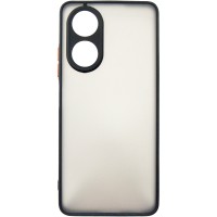 Чехол для мобильного телефона Dengos Matte OPPO A58 4G (black) (DG-TPU-MATT-132)