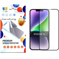 Стекло защитное Drobak Matte Ceramics Anty Spy Apple iPhone 14 (535328)