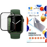 Стекло защитное Drobak Apple Watch Series 9 45mm Black Frame A+ (323211)
