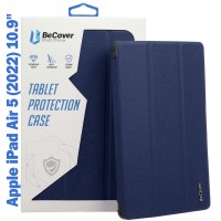 Чехол для планшета BeCover Tri Fold Soft TPU mount Apple Pencil Apple iPad Air 5 (2022) 10.9" Deep Blue (708454)