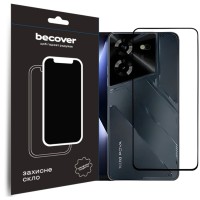 Стекло защитное BeCover Tecno POVA 5 (LH7n) Black (710031)