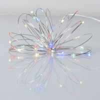 Гирлянда YES! Fun Нить на медной проволоке 40 LED Разноцветная 4 м Статичная На батарейках (975029)