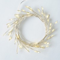 Гирлянда YES! Fun Кластер на медной проволоке 50 LED Тепло-белая 1 м Статичная Батарейка (975017)