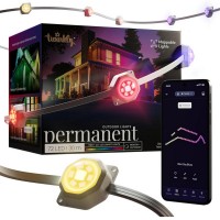 Гирлянда Twinkly Smart LED Permanent Light 72 RGB LED String, White Wire, Plug F, IP65 (TWPL072STP-TEU)
