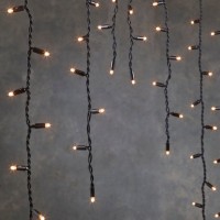Гирлянда Luca Lighting соединительная Бахрома черная 3х0.4 м теплый белый (8711473283587)