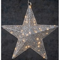 Гирлянда Luca Lighting Звезда 40 см 50 LED Серебристая (8718861683103)