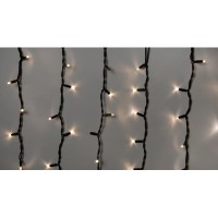 Гирлянда Delux ICICLE flash 108LED 2 х 1 м теплый белый/черный IP44 EN (90012947)