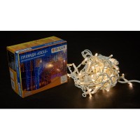 Гирлянда Delux Icicle 75LED 2x0.7m 18 flash теплый белый/белый IP44 EN (90012959)