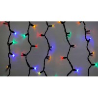 Гирлянда Delux ICICLE flash 108LED 2 х 1 м мульти/черн IP44 EN (90012950)