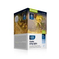 Гирлянда ColorWay Кластер LED 200 6 м 8 функций Медная струна Теплый цвет 220 V (CW-G-200L6VC)