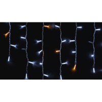 Гирлянда Delux ICICLE 100LED 2x0.7 м Желтый flash Белый/Белый IP44 (90015181)