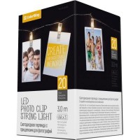 Гирлянда ColorWay 20 LED, 3м, с прищепками (CW-LCP-20L30B)