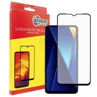 Стекло защитное Dengos Full Glue POCO C65 (black) (TGFG-352)