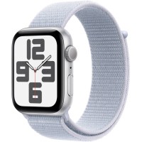 Смарт-часы Apple Watch SE 2024 GPS 40mm Silver Aluminium Case with Blue Cloud Sport Loop (MXEE3QH/A)