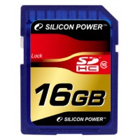 Карта памяти 16 Gb SDHC, Silicon Power (SP016GBSDH010V10)