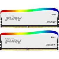 Модуль памяти для компьютера DDR4 32GB (2x16GB) 3600 MHz Beast White RGB SE Kingston Fury (ex.HyperX) (KF436C18BWAK2/32)