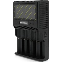 Зарядное устройство для аккумуляторов Nitecore SC4 (4 channels, LCD, Li-ion, Ni-MH, Ni-Cd, AA(R6), ААA(R03), AAAA, С(R14), 3A) (NITD4LCDSC4)
