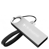 USB Flash Drive 16Gb Transcend 520 Silver Plating / 15/7Mbps / TS16GJF520S