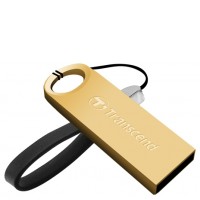 USB Flash Drive 8Gb Transcend 520 Golden Plating / 15/7Mbps / TS8GJF520G