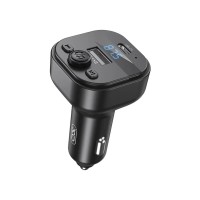 FM модулятор XO BCC18 USB-A OTG/USB-C Black (BCC18.black)