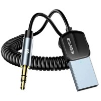 Bluetooth трансмиттер Essager Lingfeng Bluetooth 5.0 Aux Adapter Car Wireless Receiver USB (EBT-LF01-P)