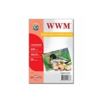 Фотобумага WWM, глянцевая, 225 г/м2, A6 (10х15), 20л (G225.F20)